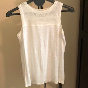 Loft XS white linen sweater